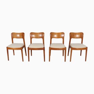 Dining Room Chairs Model 177 in Teak by Niels Koefoed for Hornslet, Denmark, 1960s, Set of 4
