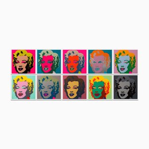 Andy Warhol, Marilyn Monroe Portfolio, Serigrafía, Juego de 10