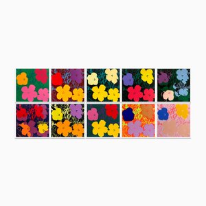 Andy Warhol, Flowers Portfolio, Serigrafías, Juego de 10