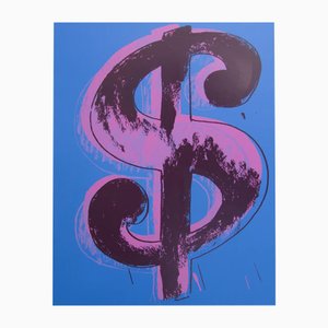 Andy Warhol, Dollar Blue, Serigrafia