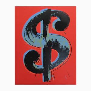 Andy Warhol, Dollar Red, Serigrafía