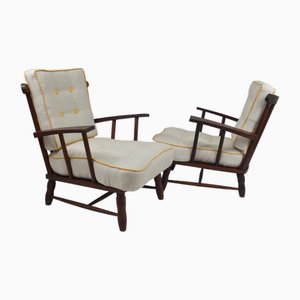 Set of Mid-Century Armchairs, 1950s
