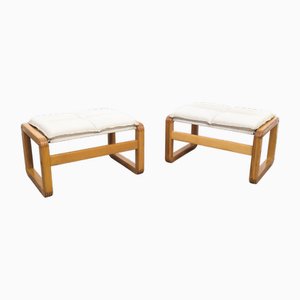Set of Vintage Dala Footstools by Knut and Marianne Hagberg, 1980s