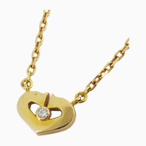 Necklace with C Heart and Diamond from Cartier