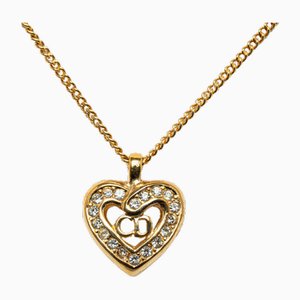 CD Logo Heart Pendant Necklace from Christian Dior