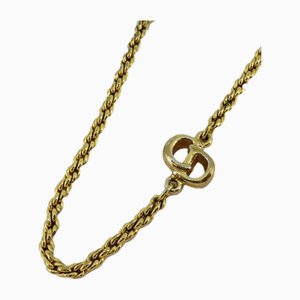 Collar de oro plateado de Christian Dior