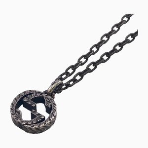 Interlocking G Arabesque Necklace in Silver from Gucci