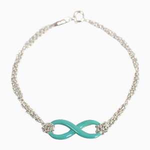 Enamel Infinity Double Chain Bracelet from Tiffany & Co.