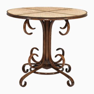Bistro Dining Table in Bentwood and Cane from Alvar Aalto by Thonet