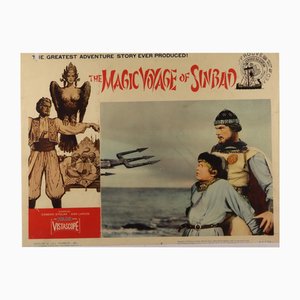 Carte d'exposition The Magic Voyage of Sinbad, États-Unis, 1961