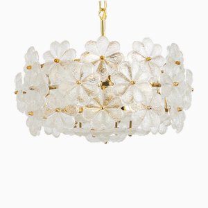 Petite Murano Glass Chandelier attributed to Ernst Palme, Germany, 1970s