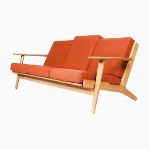 Divano GE290 a tre posti di Hans Wegner per Getama, anni '60