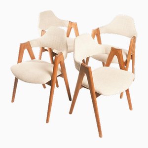 Compass Dining Room Chairs by Kai Kristiansen, 1960s, Set of 4