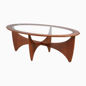 Mid-Century Astro Teak and Glass Coffee Table from G-Plan, 1960s