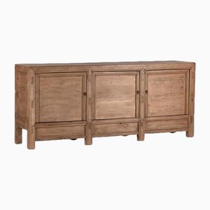 Pine Wood Sideboard with Three Doors, 1920s