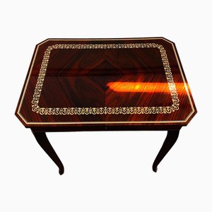 Mesa musical italiana de marquetería con incrustaciones