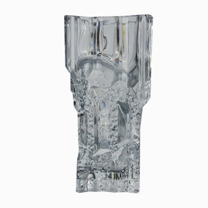 Vase with Ice Cube Effect in Glass from Limburg, 1870