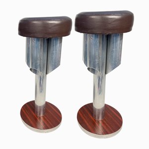Set of Vintage Italian Stools, 1970s