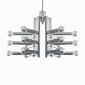 Chrome Sputnik Orbit Chandelier from Cosack, 1970s