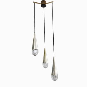 Lampada a sospensione Cascade vintage di Kaiser Leuchten, anni '70