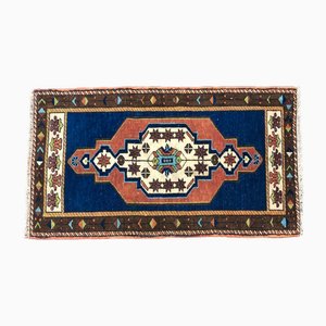 Turkish Handmade Wool Small Rug, 1960s