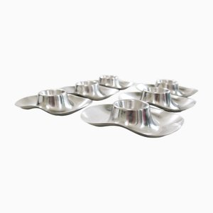 Coquetiers par Wilhelm Wagenfeld pour WMF, 1950s, Set de 6