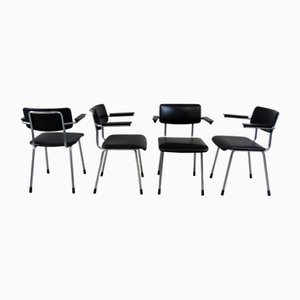 Gispen 1235 Chairs by André Cordemeyer 1960s, Set of 4