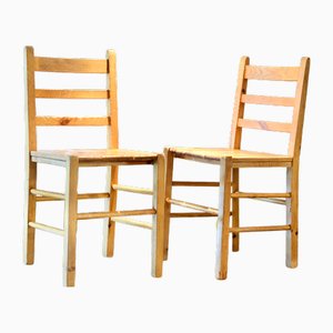 Mountain Chairs in Fir in the style of Perriand, France, 1960s, Set of 24