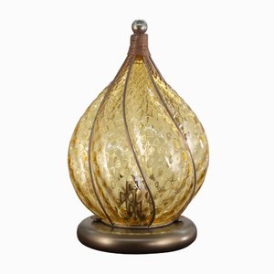 Lantern Table Lamp in Blown Murano Glass, Italy