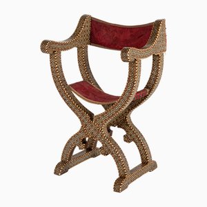 19th Century Andalucia Inlaid Folding Chair