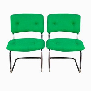 Steelcase Strafor zugeschriebene Esszimmerstühle, 1970er, 2er Set