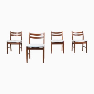 Vintage Teak Dining Chairs from Meredew, 1960s, Set of 4