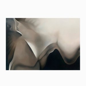 Klaudia Lata, Sans titre VI (Élément de pensée), 2021, huile sur toile