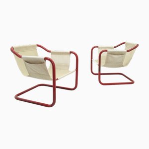 Vintage Tubular Chairs, 1970s, Set of 2