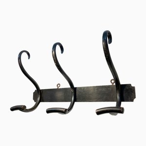 Appendiabiti da parete in legno curvo, Italia, anni '50