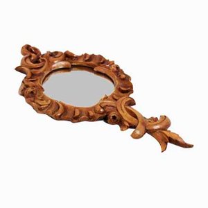 Carved Wooden Mirror, 1960s