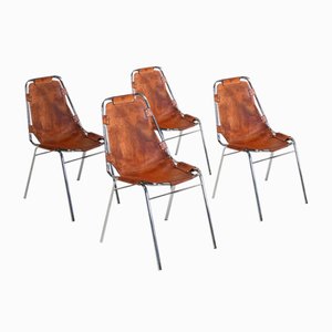 Sillas de comedor de Charlotte Perriand para Les Arcs, años 60. Juego de 4