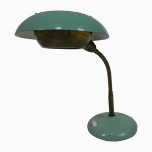 Turquoise Desk Lamp with Bending Rod, 1950s