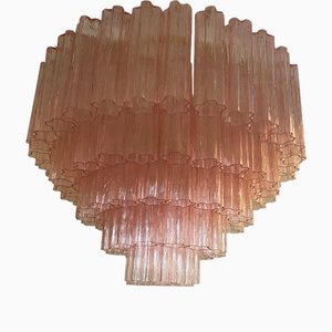 Plafonnier Tronchi en Verre de Murano Rose par Simoeng