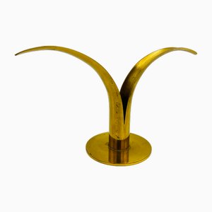 Brass Candleholder by Ivar Ahlenius Bjork for Ystad Metall, Sweden