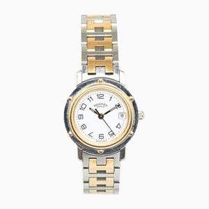 Quarz & Edelstahl Clipper Uhr von Hermès