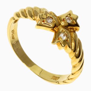 Anello con diamanti in oro giallo 18k di Christian Dior