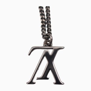Collier LV Upside Down Necklace in Metal Black Pendant by Louis Vuitton