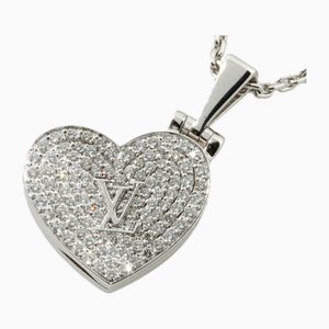 Pendant Cool Heart Locket Necklace in Pave Diamond by Louis Vuitton