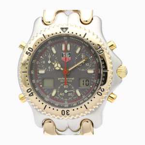 Chronograph Gold-Plated Steel Mens Watch from Tag Heuer