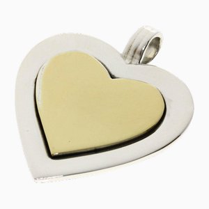 Silver Heart Motif Pendant Top from Tiffany & Co.