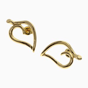 Leaf Earrings in 18k Yellow Gold from Tiffany & Co., Set of 2