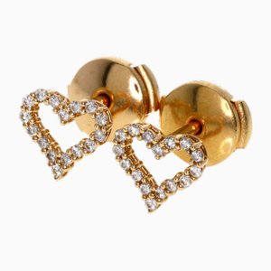 Heart Diamond Earrings in 18k Pink Gold from Tiffany & Co., Set of 2