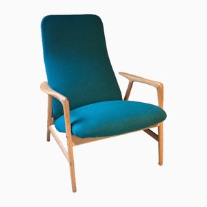 Amchair with Two Sitting Positions and Removable Cushion, 1960s