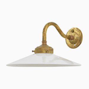 Lampada da parete Coolie in vetro, Francia, anni '20